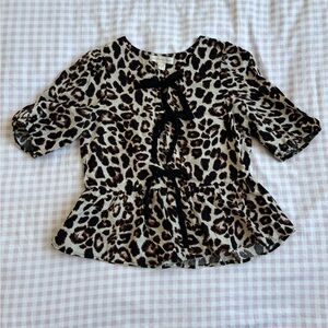 Monteau Cheetah Blouse